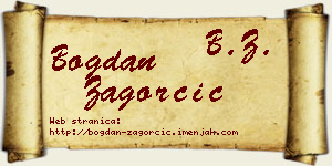 Bogdan Zagorčić vizit kartica